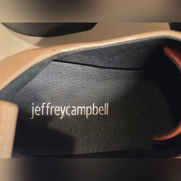 Jeffrey Campbell Tan and Brown Burgundy  Platform Shoes, Size 7.5 - Picture 9 of 14